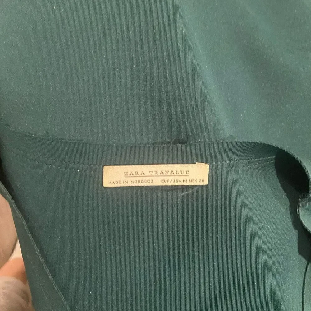 Zara Trafaluc Green Dress
